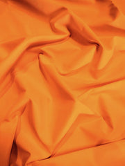 Solid Reversible Formal Poly Cotton Twill Fabric / Orange / Sold By The Yard