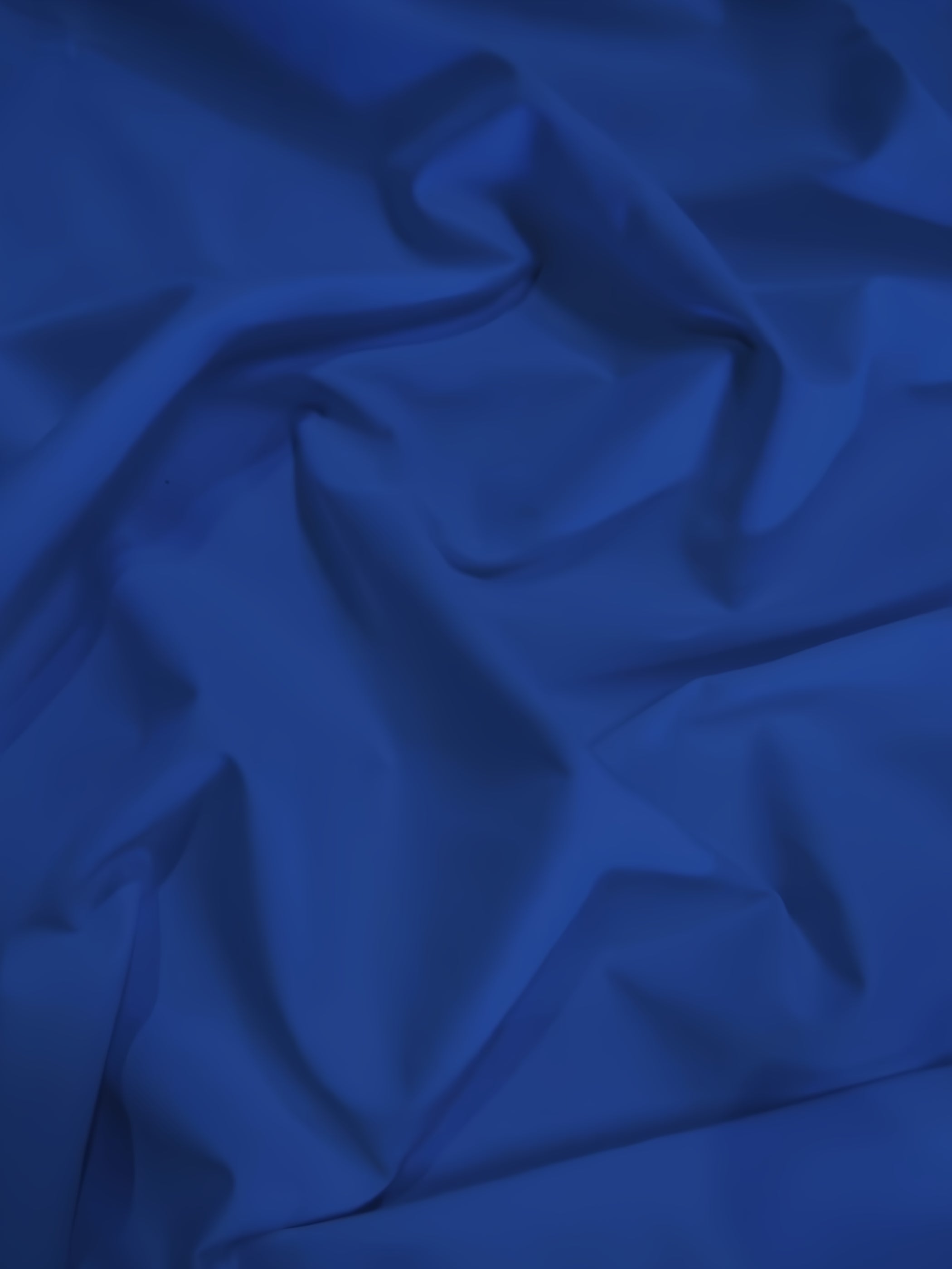 Solid Reversible Formal Poly Cotton Twill Fabric / Royal Blue / Sold By The Yard