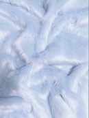 Faux Fake Fur Solid Shaggy Long Pile Fabric / Baby Blue / 15 Yard Bolt-6