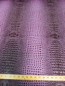 Florida Gator 3D Embossed Vinyl Fabric / Fiji Turquoise / By The Roll - 30 Yards-3