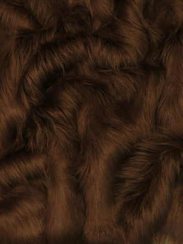 Buy light-brown Lions Mane (Flokati) Long Pile Faux Fur