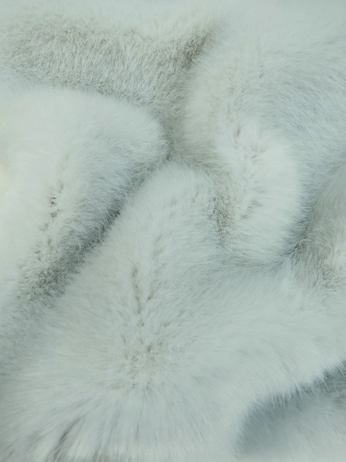 Buy platinum Stretch Faux Fur Fabric