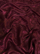 Floral Rose Jacquard Satin Fabric / Sold By The Yard