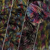 Fireworks Shaggy Long Pile Faux Fur Fabric / Sold By The Yard
