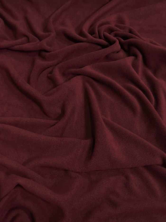 Fleece Fabric Solid / Burgundy