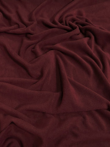Fleece Fabric Solid / Burgundy