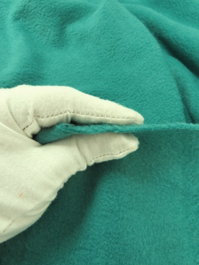 Fleece Fabric Solid / Denim Blue