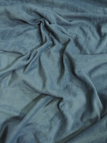 Fleece Fabric Solid / Denim Blue