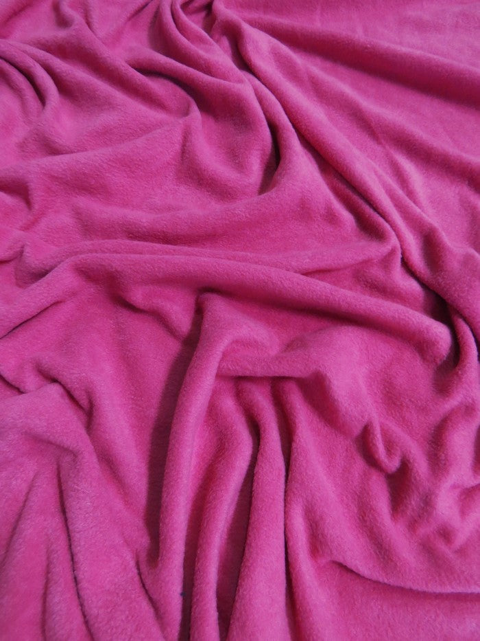Fleece Fabric Solid / Fuchsia / 65 Yard Roll - 0
