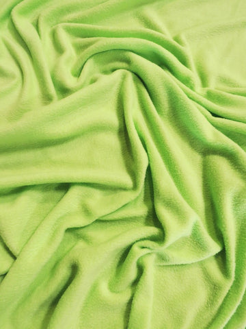 Solid Fleece Fabric / Light Green
