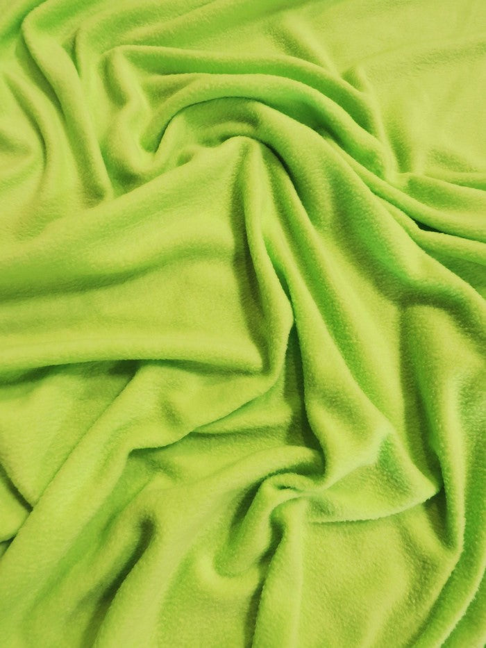 Fleece Fabric Solid / Lime Green / 30 Yard Roll