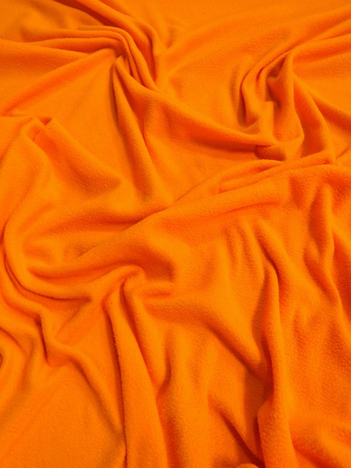 Fleece Fabric Solid / Neon Orange