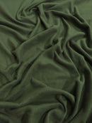 Fleece Fabric Solid / Olive / 30 Yard Roll-1