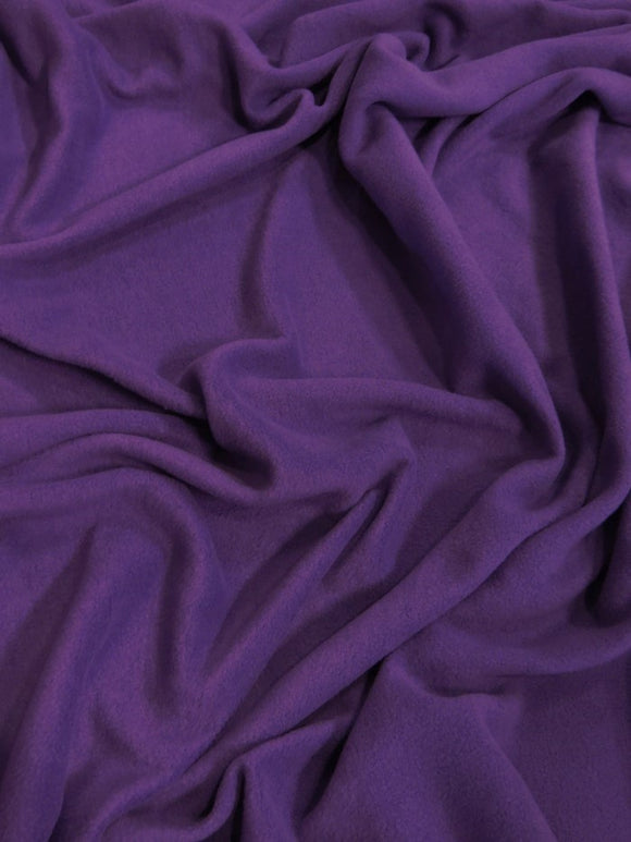 Fleece Fabric Solid / Purple / 65 Yard Roll