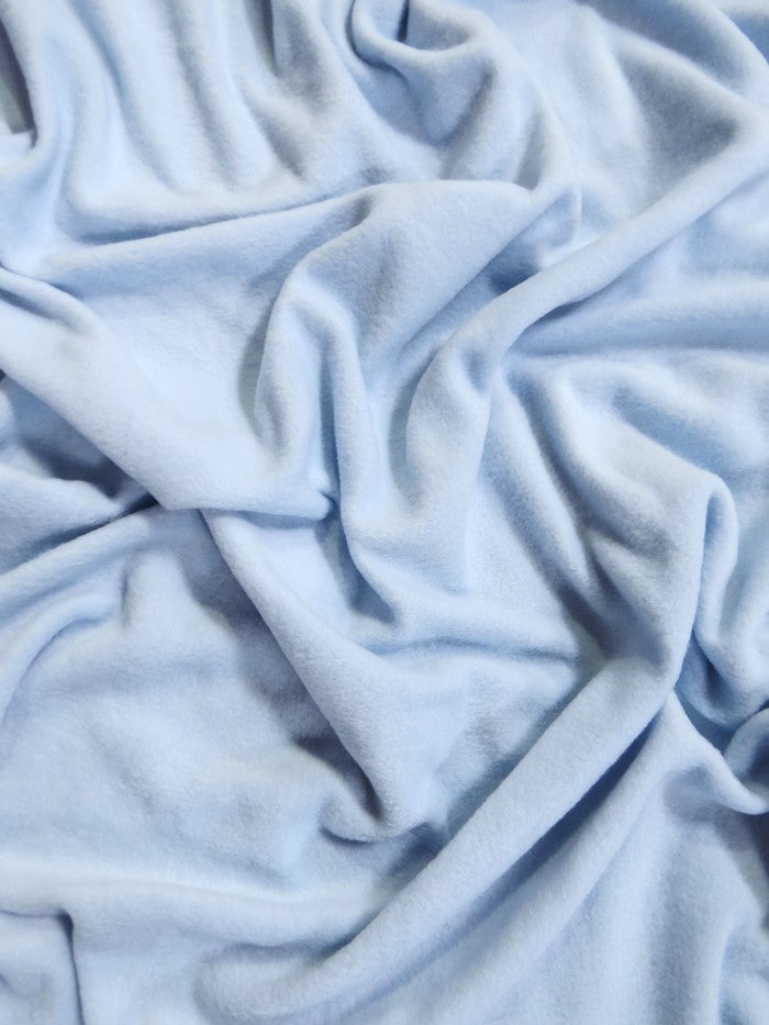 Fleece Fabric Solid / Sky Blue / 30 Yard Roll - 0