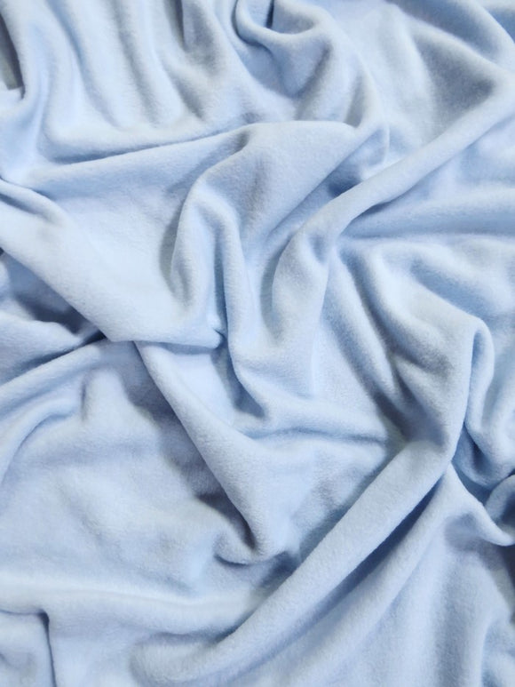 Fleece Fabric Solid / Sky Blue / 30 Yard Roll
