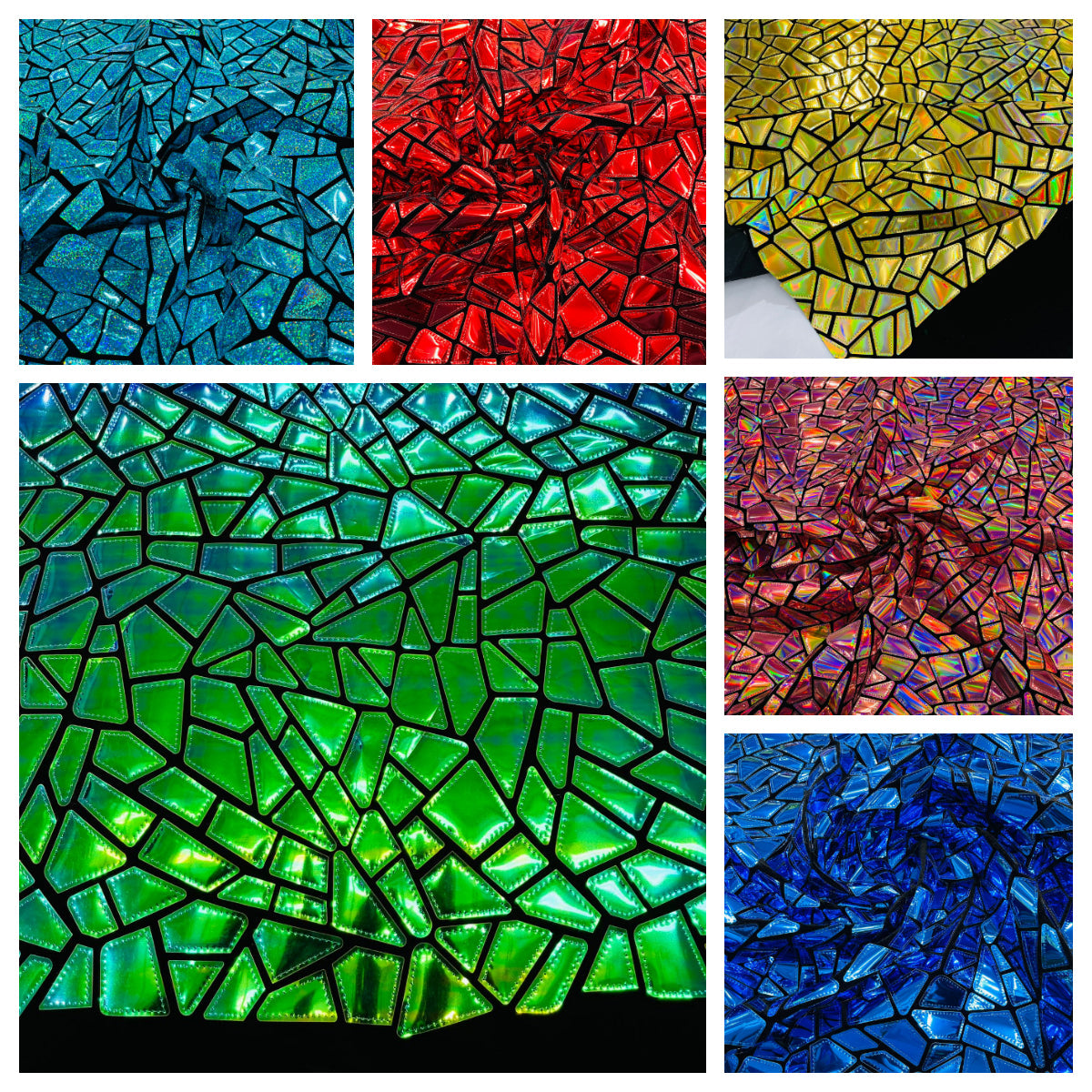 Broken Glass Sequin Velvet Fabric /Sold By The Yard