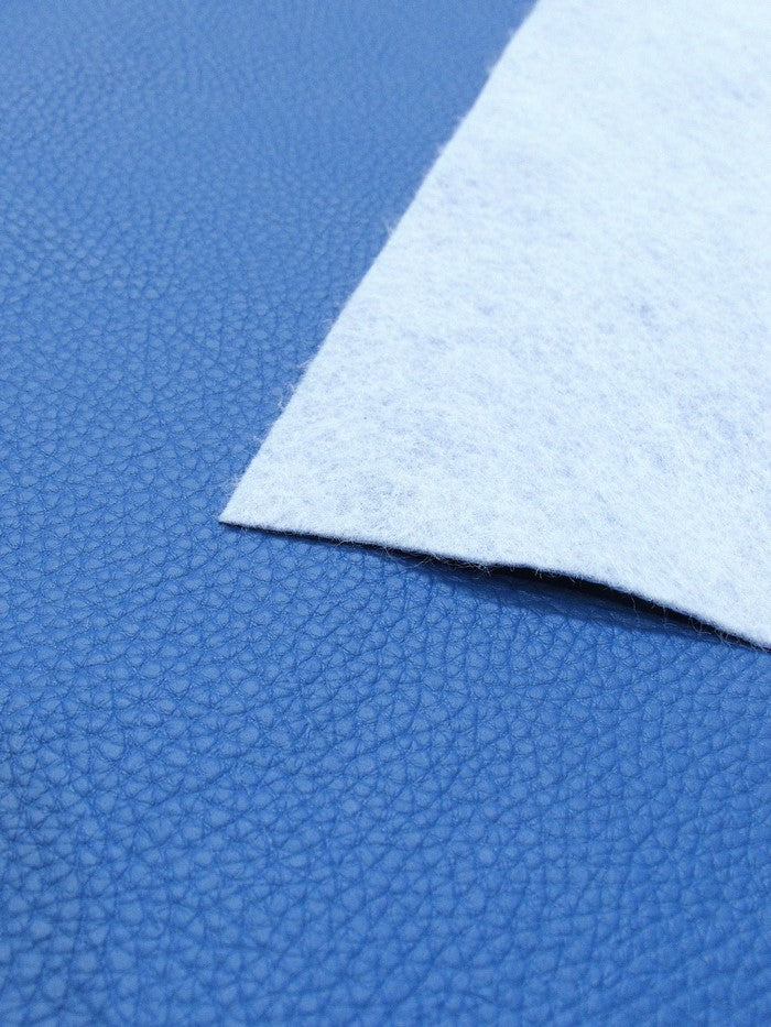 Vinyl Faux Fake Leather Pleather Grain Champion PVC Fabric / Dodger Blue / By The Roll - 25 Yards