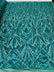 Geometric Sequin Stretch Mesh Fabric / Sold by the Yard