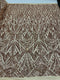 Geometric Sequin Stretch Mesh Fabric / Sold by the Yard