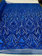 Geometric Sequin Stretch Mesh Fabric / Sold by the Yard