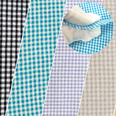 Gingham Seersucker Cotton Fabric