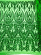 BIG DAMASK SEQUIN ON STRETCH MESH FABRIC (By The Yard)