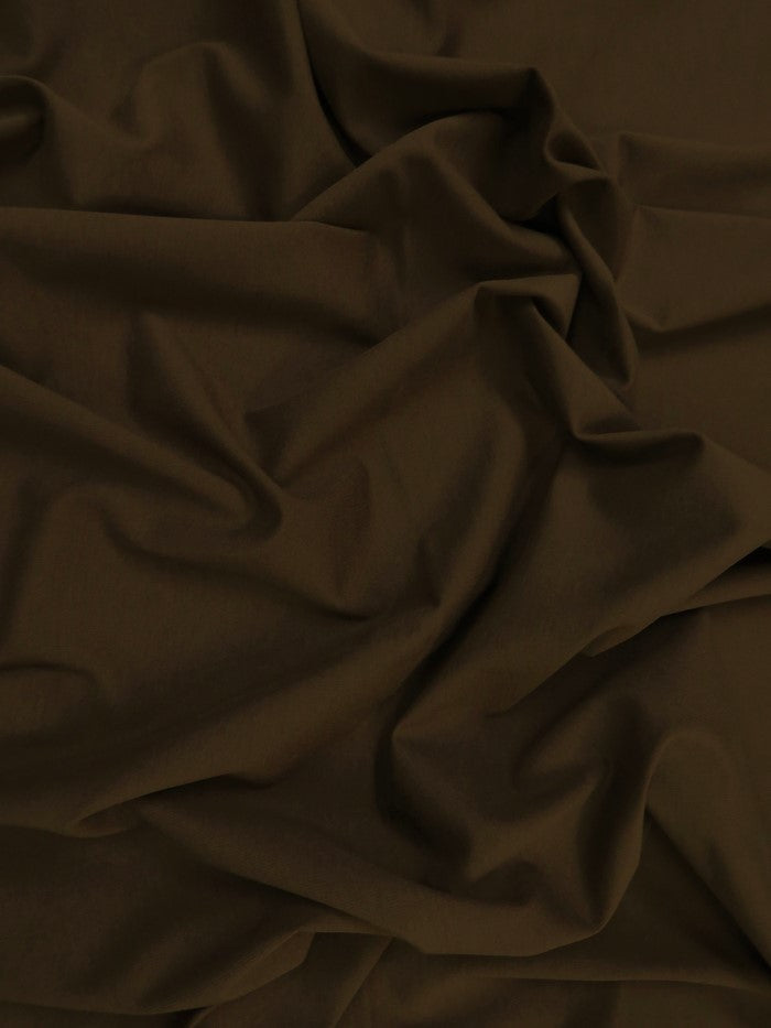 Ponte De Roma Jersey Knit Spandex Fabric / Chocolate / Sold By The Yard