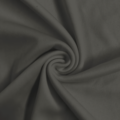 Charcoal - Solid Polyester Interlock Knit Fabric