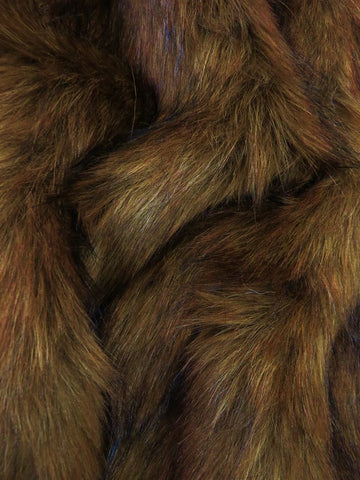 Bonded Honey Wolf Faux Fur Fabric / Sold by the Yard
