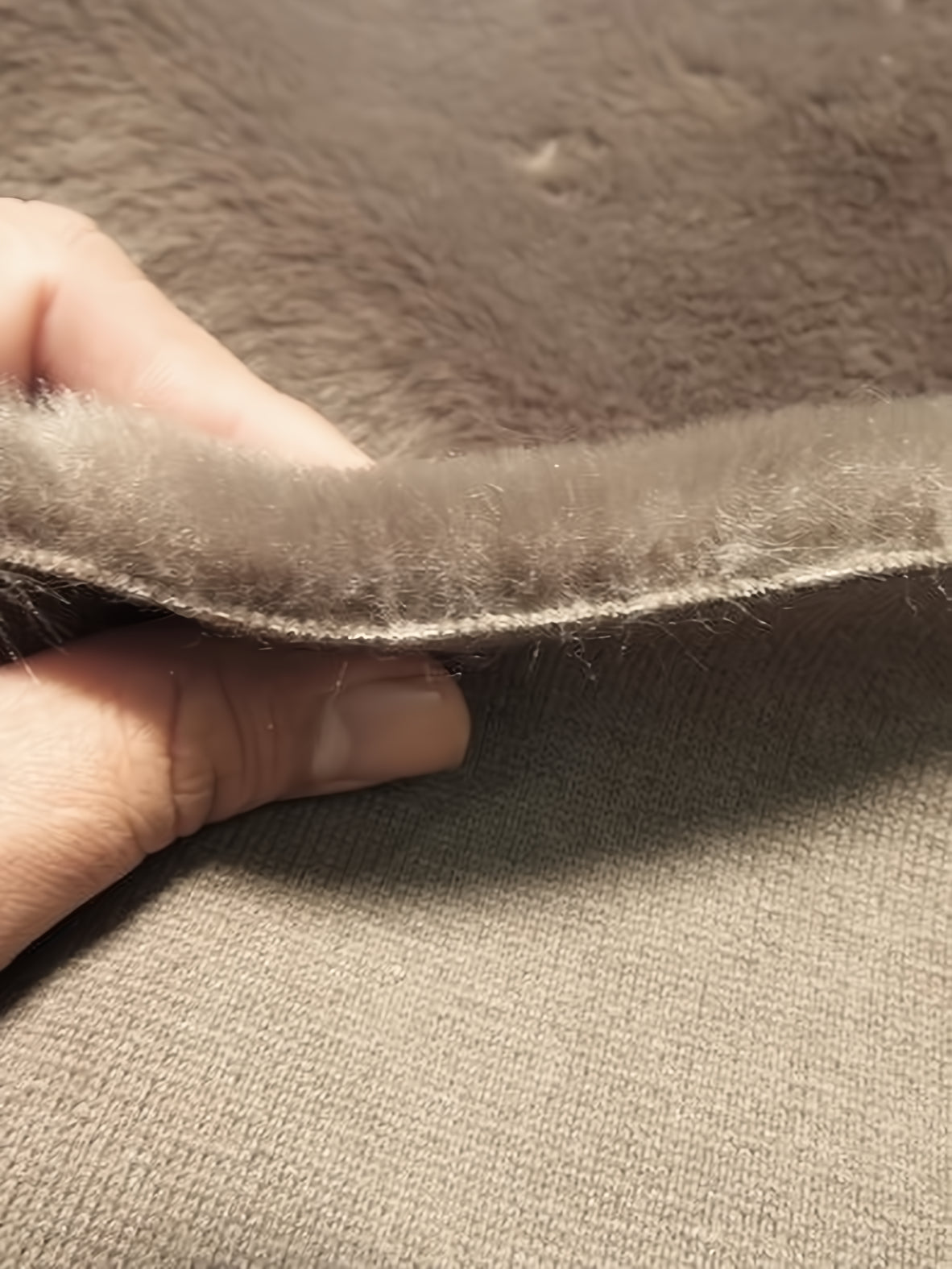 Pewter Half Shag Faux Fur Fabric (Beaver)(Knit Backing) / Sold By The Yard