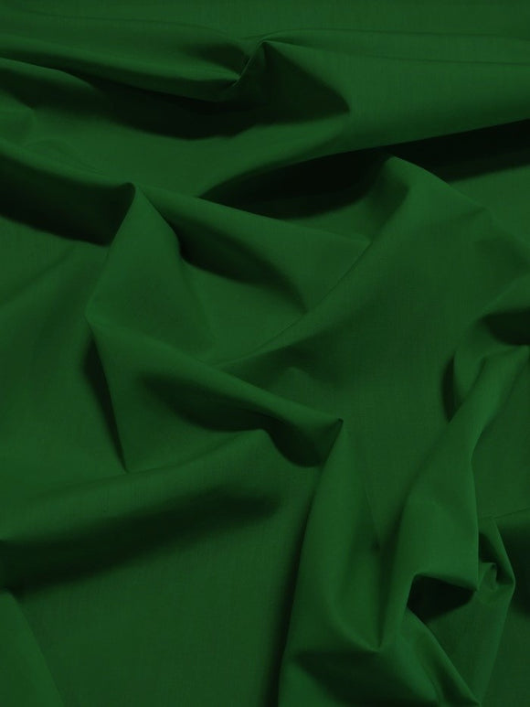 Poly Cotton Solid Fabric / Hunter Green / 100 Yard Bolt