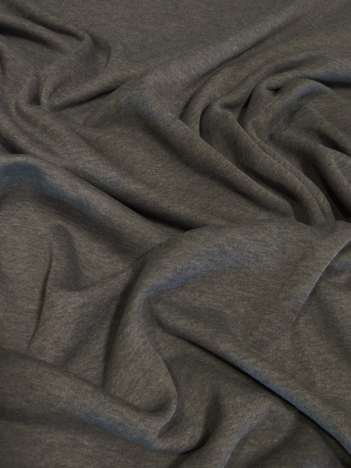 Sweatshirt & Apparel Polar Fleece Fabric / Charcoal / Sold By The Yard