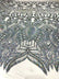 Royalty Damask Iridescent Sequin Stretch Mesh Fabric / Sold by the Yard