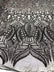 Royalty Damask Iridescent Sequin Stretch Mesh Fabric / Sold by the Yard