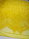 Royalty Damask Iridescent Sequin Stretch Mesh Fabric / Sold by the Yard