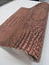 Rose Bronze Metallic Caiman Gator Vinyl / Sold by the Yard