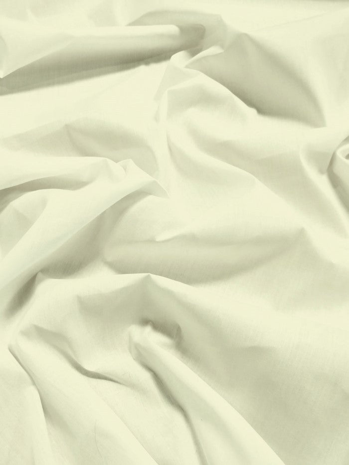Poly Cotton Solid Fabric 58"/60" Width / Ivory / Sold By The Yard