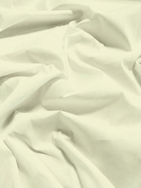 Poly Cotton Solid Fabric 58"/60" Width / Ivory / Sold By The Yard