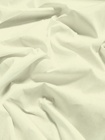 Poly Cotton Solid Fabric 58"/60" Width / Ivory / Sold By The Yard