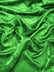 Floral Rose Jacquard Satin Fabric / Flag Green / Sold By The Yard