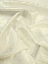 Floral Rose Jacquard Satin Fabric / Sold By The Yard