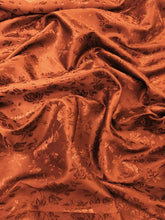 Floral Rose Jacquard Satin Fabric / Sold By The Yard