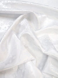 Floral Rose Jacquard Satin Fabric / Sold By The Yard