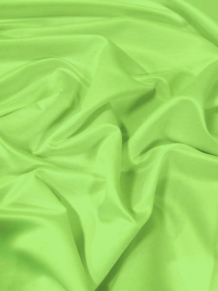 Dull Bridal Satin Fabric / Lime / Sold By The Yard