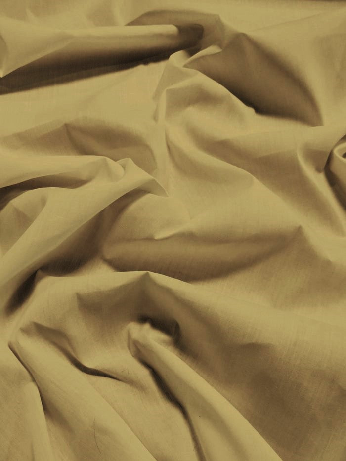 Poly Cotton Solid Fabric 58"/60" Width / Khaki / Sold By The Yard