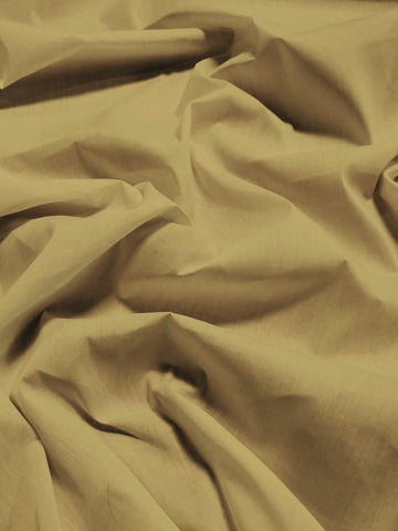 Poly Cotton Solid Fabric 58"/60" Width / Khaki / Sold By The Yard