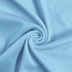 Solid Polyester Interlock Knit Fabric / Baby Blue / Sold By The Yard