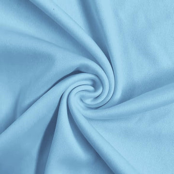 Solid Polyester Interlock Knit Fabric / Baby Blue / Sold By The Yard