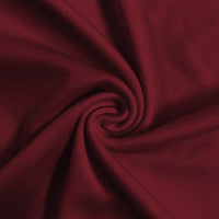 Solid Polyester Interlock Knit Fabric / Burgundy / Sold By The Yard